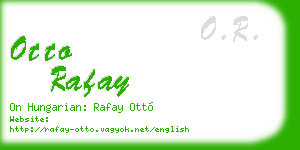otto rafay business card