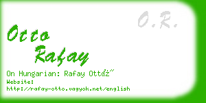 otto rafay business card